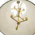 Varaluz Coco 9 Light Foyer Matte Whit French Gold Model: 364F09MWFG