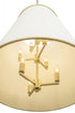 Varaluz Coco 9 Light Foyer Matte Whit French Gold Model: 364F09MWFG