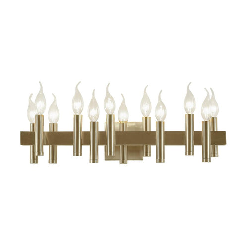 Varaluz Collette 12 Light Bath in Antique Brass Model: 357B12BB
