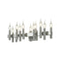 Varaluz Collette 12 Light Bath in Satin Nickel Model: 357B12SN