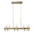 Varaluz Collette 12 Light Linear Pendant in Antique Brass Model: 357N12BB