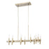 Varaluz Collette 12 Light Linear Pendant in Antique Brass Model: 357N12BB