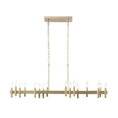 Varaluz Collette 16 Light Linear Pendant Antique Model: 357N16BB