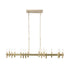 Varaluz Collette 16 Light Linear Pendant in Antique Brass Model: 357N16BB