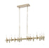 Varaluz Collette 16 Light Linear Pendant in Antique Brass Model: 357N16BB