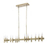 Varaluz Collette 16 Light Linear Pendant in Antique Brass Model: 357N16BB