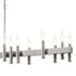Varaluz Collette 16 Light Linear Pendant in Satin Nickel Model: 357N16SN