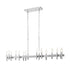 Varaluz Collette 16 Light Linear Pendant in Satin Nickel Model: 357N16SN