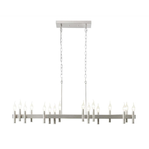 Varaluz Collette 16 Light Linear Pendant Satin Model: 357N16SN