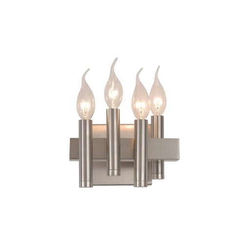 Varaluz Collette 4 Light Bath in Satin Nickel Model: 357B04LSN