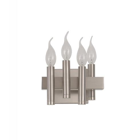Varaluz Collette 4 Light Bath in Satin Nickel Model: 357B04LSN