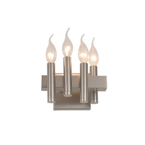 Varaluz Collette 4 Light Bath in Satin Nickel Model: 357B04LSN