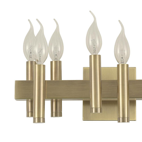 Varaluz Collette 8 Light Bath in Antique Brass Model: 357B08BB