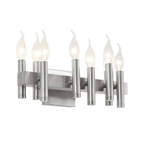 Varaluz Collette 8 Light Bath in Satin Nickel Model: 357B08SN