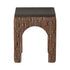 Varaluz Continental Side Table Dark Brown Oa Geo in Dark Brown Oak/Geo Finish Model: 506TA16B