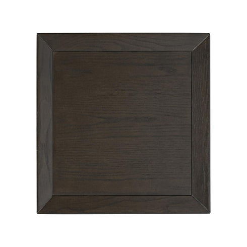 Varaluz Continental Side Table Dark Brown Oa Geo in Dark Brown Oak/Geo Finish Model: 506TA16B