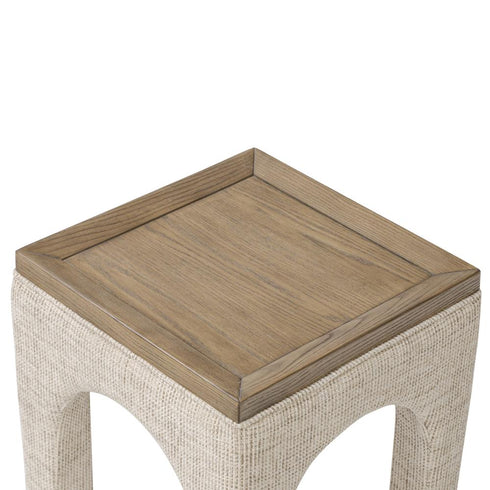 Varaluz Continental Side Table Harvest Oa Sand in Harvest Oak/Sand Finish Model: 506TA16A