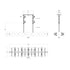 Varaluz Cosmos 10 Light Linear Pendant Matte Black Model: 370N10MB
