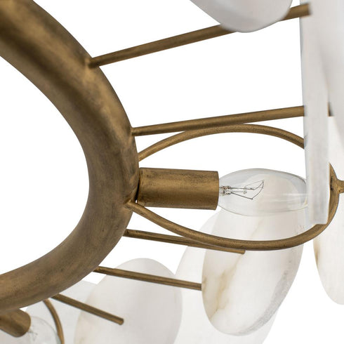 Varaluz Cosmos 6 Light Chandelier Havana Gold Model: 370C06HG