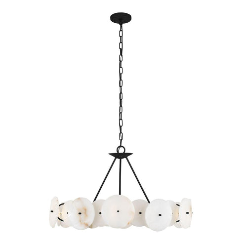 Varaluz Cosmos 6 Light Chandelier Matte Black Model: 370C06MB
