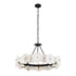 Varaluz Cosmos 6 Light Chandelier Matte Black Model: 370C06MB