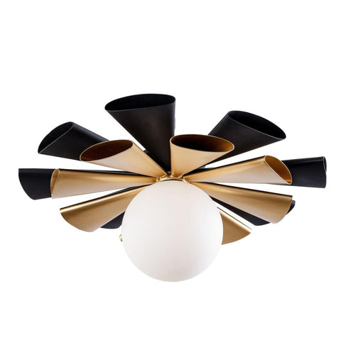 Varaluz Daphne 1 Light Convertible Flush Moun Sconce Model: 372S01LMBFG