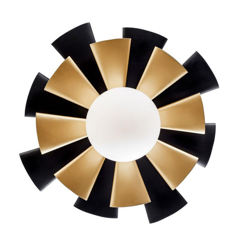 Varaluz Daphne 1 Light Convertible Flush Moun Sconce Model: 372S01LMBFG