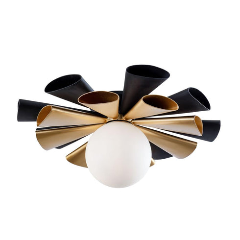 Varaluz Daphne 1 Light Convertible Flush Moun Sconce Model: 372S01MMBFG
