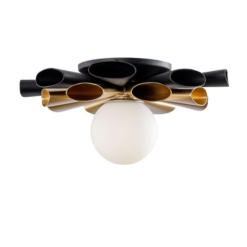 Varaluz Daphne 1 Light Convertible Flush Moun Sconce Model: 372S01SMBFG
