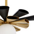 Varaluz Daphne 1 Light Large Pendant Matte Blac Model: 372P01LMBFG