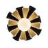 Varaluz Daphne 1 Light Medium Pendant Matte Blac Model: 372P01MMBFG