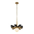 Varaluz Daphne 1 Light Medium Pendant Matte Blac Model: 372P01MMBFG