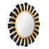 Varaluz Daphne 36 In Wall Mirror Matte Blac French Model: 372MI36MBFG