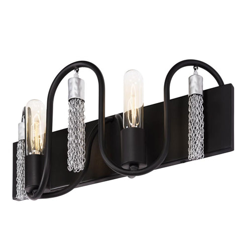 Varaluz Darden 2 Light Bath Matte Blac Painted Model: 354B02MBCH