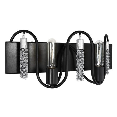 Varaluz Darden 2 Light Bath Matte Blac Painted Model: 354B02MBCH