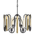 Varaluz Darden 8 Light Pendant Matte Blac Antique Model: 354P08MBAG