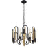 Varaluz Darden 8 Light Pendant Matte Blac Antique Model: 354P08MBAG