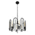 Varaluz Darden 8 Light Pendant Matte Blac Painted Model: 354P08MBCH