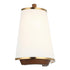 Varaluz Desert Flyer 2 Light Sconce Satin Bras Medium Walnut in Satin Brass/Medium Walnut Finish Model: 520W02SBW