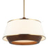 Varaluz Desert Flyer 6 Light Pendant Satin Bras Medium Walnut in Satin Brass/Medium Walnut Finish Model: 520P06SBW
