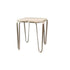 Varaluz Devereaux Side Table in Chablis Silver Model: 525TE24A