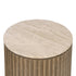 Varaluz Donovan Side Table Harvest Oa Mushroom Oak in Harvest Oak/Mushroom Oak Finish Model: 511TA18A