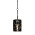 Varaluz Estela 1 Light Mini Pendant Matte Blac Model: 380M01MBFG