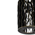 Varaluz Estela 1 Light Mini Pendant Matte Blac Model: 380M01MBFG