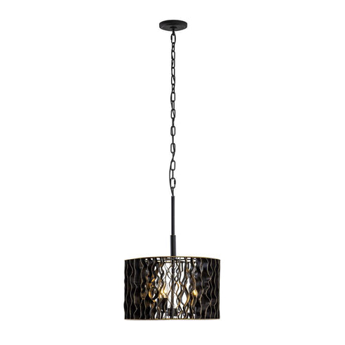 Varaluz Estela 3 Light Convertible Pendan Semi Flush Model: 380P03MBFG