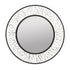 Varaluz Estela 30 In Round Wall Mirror Matte Blac Model: 380MI30AMBFG