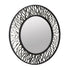 Varaluz Estela 30 In Round Wall Mirror Matte Blac Model: 380MI30AMBFG