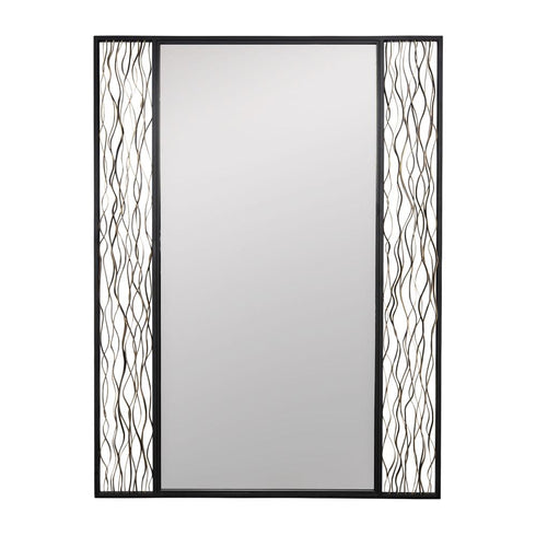 Varaluz Estela 30x40 Rectangular Wall Mirror Matte Model: 380MI30BMBFG