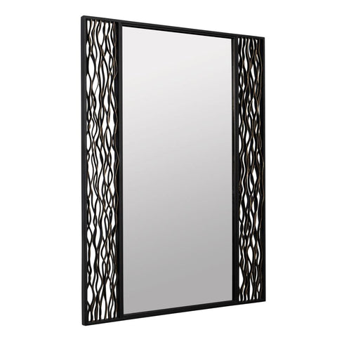 Varaluz Estela 30x40 Rectangular Wall Mirror Matte Model: 380MI30BMBFG