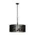 Varaluz Estela 5 Light Pendant Matte Blac French Model: 380P05MBFG